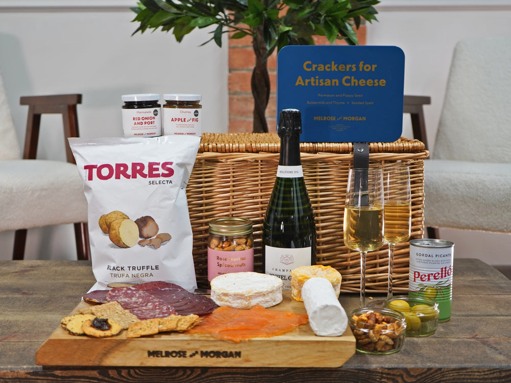 The Luxury Cheese Charcuterie and Wine Hamper