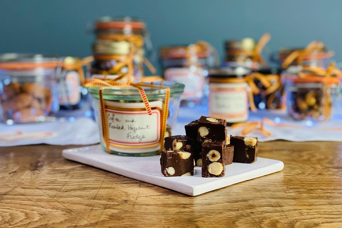 Coffee and Hazelnut Fudge