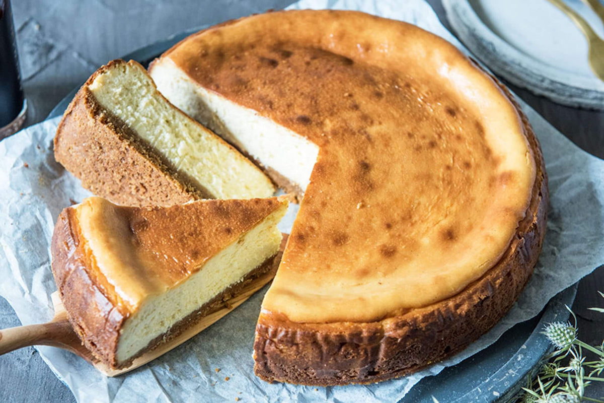 Baked vanilla cheesecake