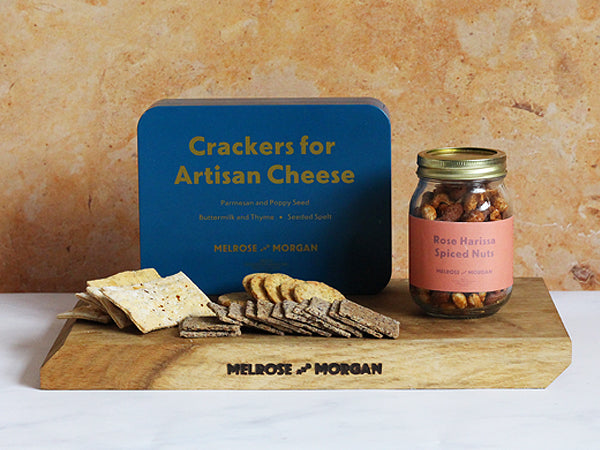 Savoury crackers, nuts and crisps