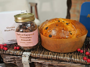 Twelve Days of Christmas Luxury Hamper. Panettone. Chocolate Almonds