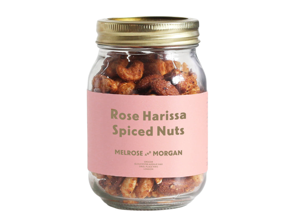 Rose Harissa Spiced Nuts Melrose and Morgan