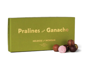 Our luxurious selection of artisan Pralines and Ganache include: Malabar Coffee; Coriander and Hazelnut Praline; Blackberry and Honey; and Rose and Raspberry, all in Dark Chocolate. Alongside Salted Pistachio Praline and Caramelised Orange in Milk Chocolate.