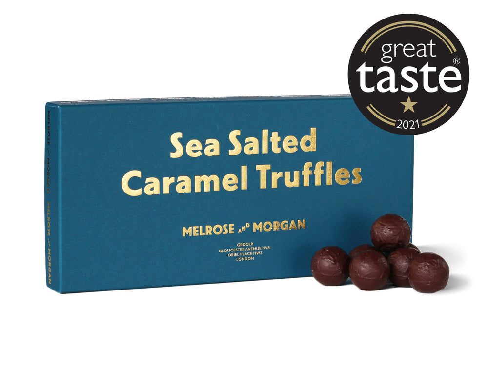 A smooth and utterly delicious salted dark chocolate filled with a luxurious liquid sea salted caramel filling. 